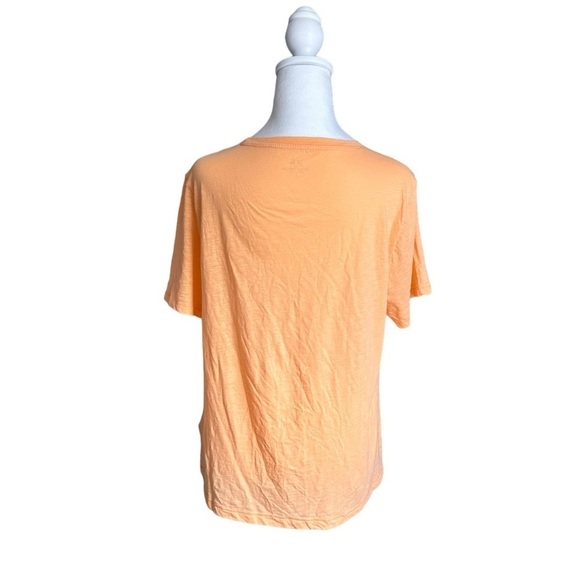J. Crew 100% Cotton Peach Orange Short Sleeve Tee Size L - Picture 15 of 17